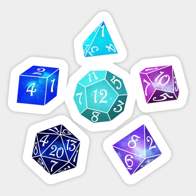 Neon dice Sticker by maryallen138